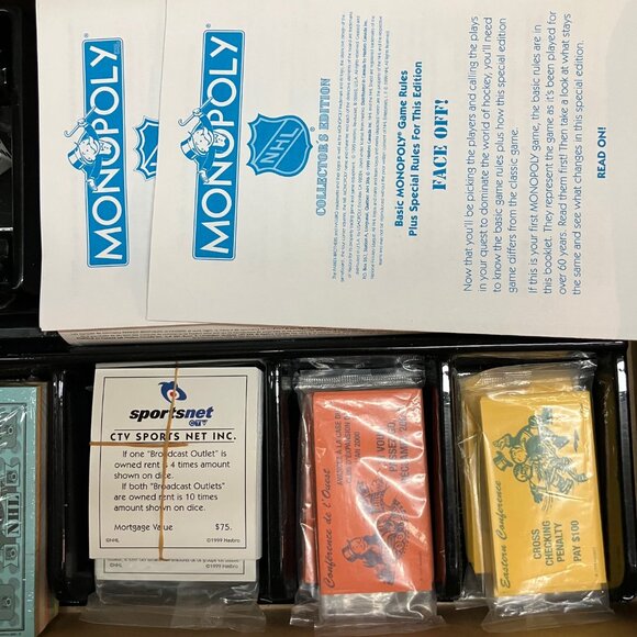 Monopoly NHL Collector’s Edition 1999 Board Game Complete Bilingual FAST Shippng - Picture 2 of 6